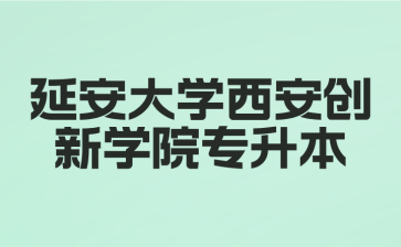 延安大学西安创新学院专升本